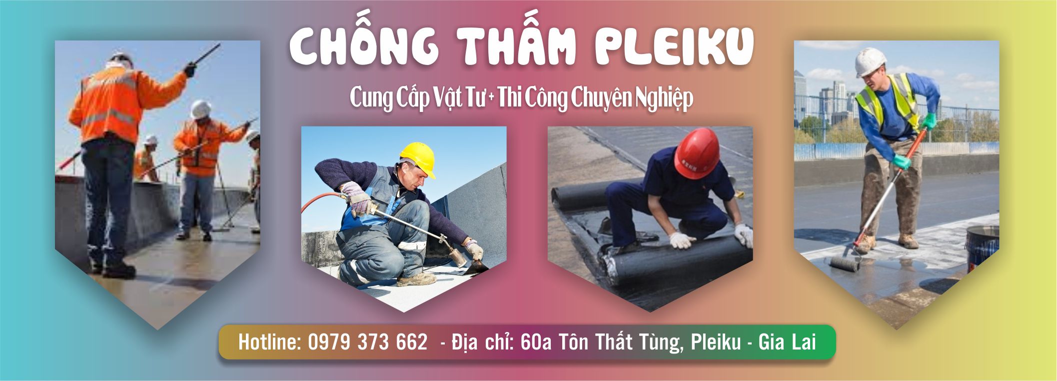 Dịch vụ chống thấm chuyên nghiệp tại Pleiku