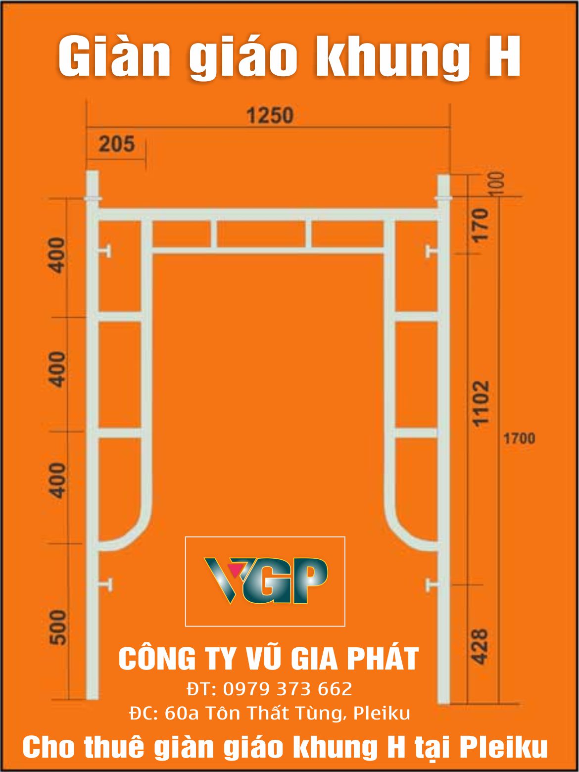 Dịch vụ Cho thuê giàn giáo chữ H ở Pleiku Gia Lai